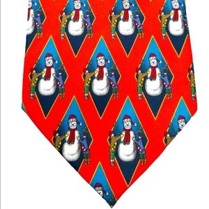 Men’s Novelty Frosty Christmas Neck Tie